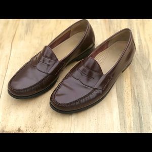 COPY - COLE HAAN Burgundy Slip On Penny Loafers 1…